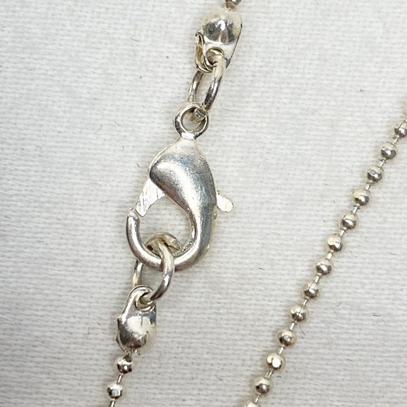 Cross Pendant Opalescent And  Clear Rhinestones Pave Silver Tone Ball Chain - Picture 7 of 10